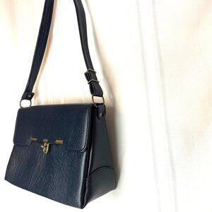 Vintage Navy Blue Weymouth American Handbag 1960's Made in England